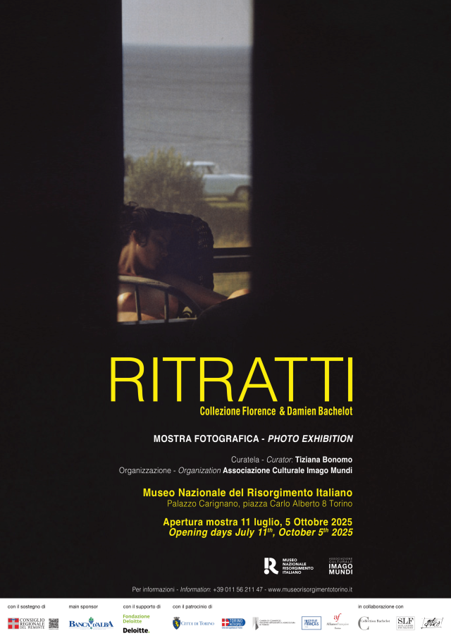 Locandina Mostra Ritratti Collezione Florence & Damien Bachelot.